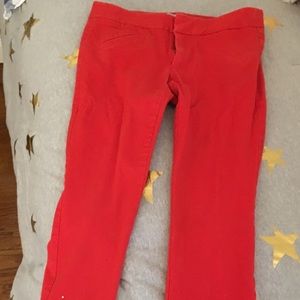 Gap ultra skinny red pants